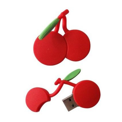 Maßgefertigte USB-Stick in Form von Kirschen - Topgiving